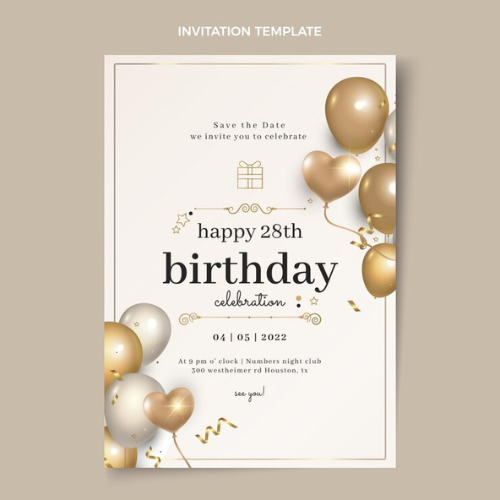 Birthday Invitation Card