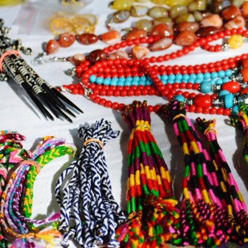 Beads,necklesses and hand bands