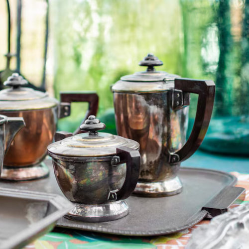 Vintage metal Pots and pans