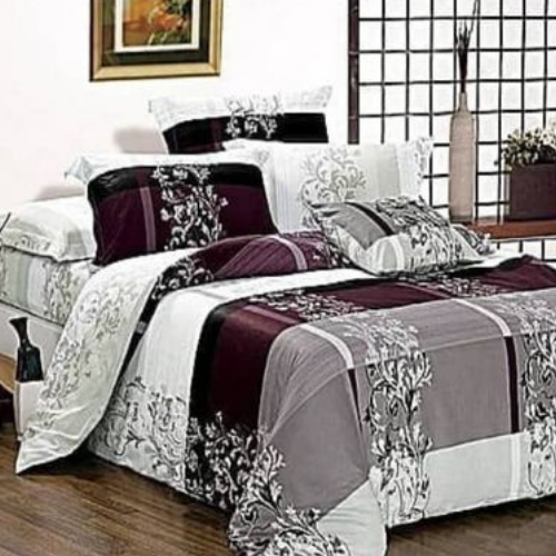 Multicolor Bedsheet, with Pillowcase 4pcs.Mattress Covers for King Queen and Full Size Bedding.