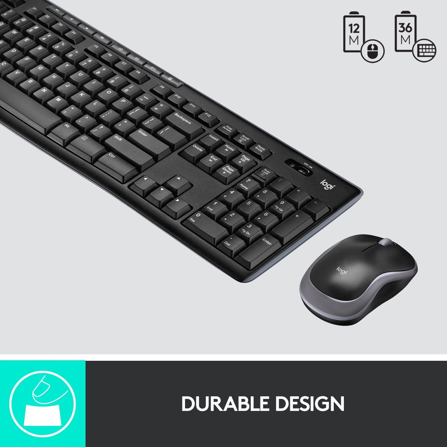 Logitech M185 Wireless Computer Mouse with USB Receiver