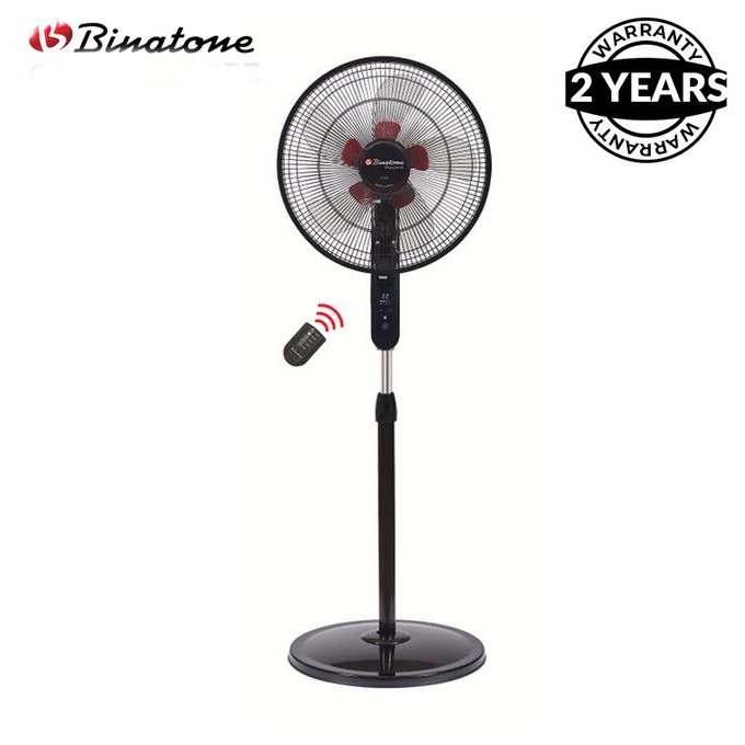 Binatone Standing Fan 16 inches, Rechargeable Fan with Remote control