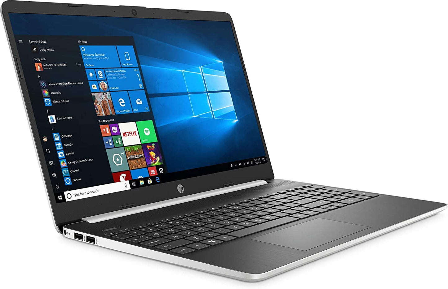 HP 15.6" HD Touchscreen Laptop Intel Core i3-1005G1 8GB DDR4 RAM 128GB SSD. HDMI Bluetooth Windows 10