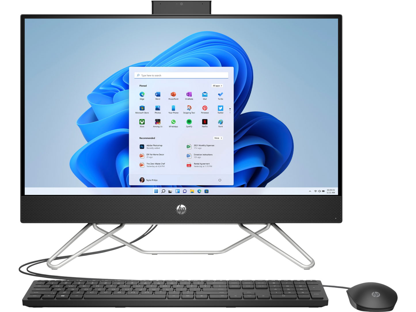 HP All-in-One 24-cb1046st All-in-One PC, 23.8", Windows 11 Home, Intel® Core™ i5, 8GB RAM, 1TB SSD, FHD