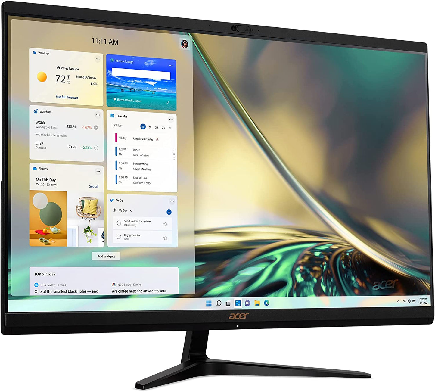 Acer Aspire C27-1700-UA91 AIO Desktop | 27" Full HD IPS Display | 12th Gen Intel Core i5-1235U | Intel Iris Xe Graphics | 16GB DDR4 | 512GB NVMe M.2 SSD | Intel Wireless Wi-Fi 6 | Windows 11 Home