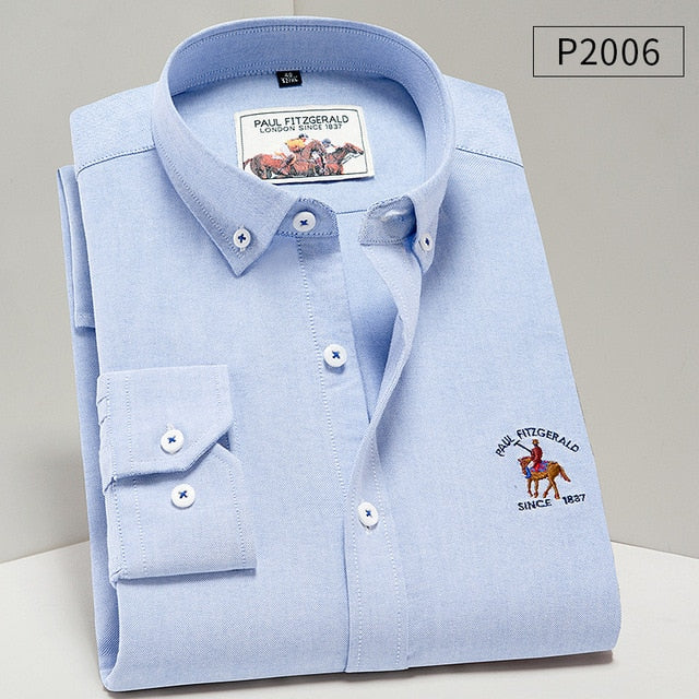 Dressing Smart - Men Shirt Oxford fit. 100% Cotton Shirt