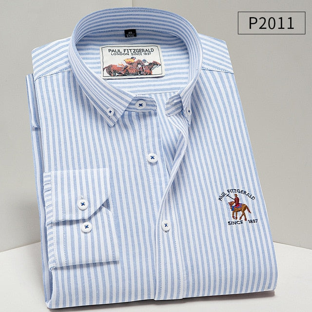 Dressing Smart - Men Shirt Oxford fit. 100% Cotton Shirt