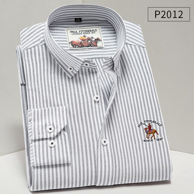 Dressing Smart - Men Shirt Oxford fit. 100% Cotton Shirt