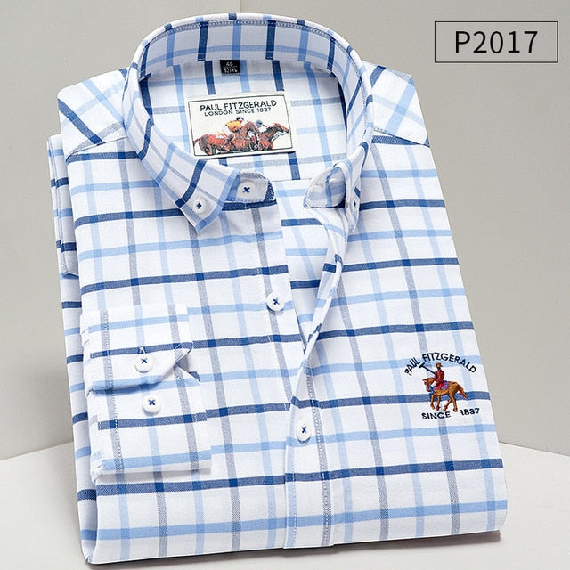 Dressing Smart - Men Shirt Oxford fit. 100% Cotton Shirt