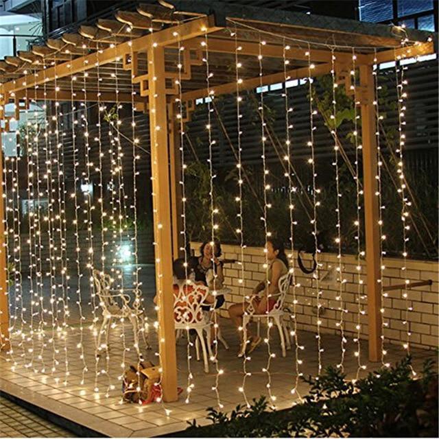 LED Curtain String Lights, Remote Control For Indoor Wall Decorations.,Outdoor, Wedding,Christmas, and New Year Home decor