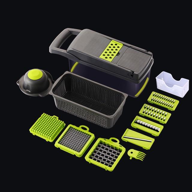 Vegetable Cutter 6 Dicing Blades Mandoline Slicer. Fruit Peeler Potato Cheese Grater. Vegetable Slicer Kitchen Accessories.