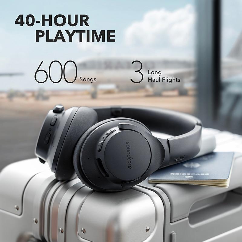 Soundcore Q20 Hybrid Wireless Bluetooth Headphones. Active Noise Cancelling Headphones.