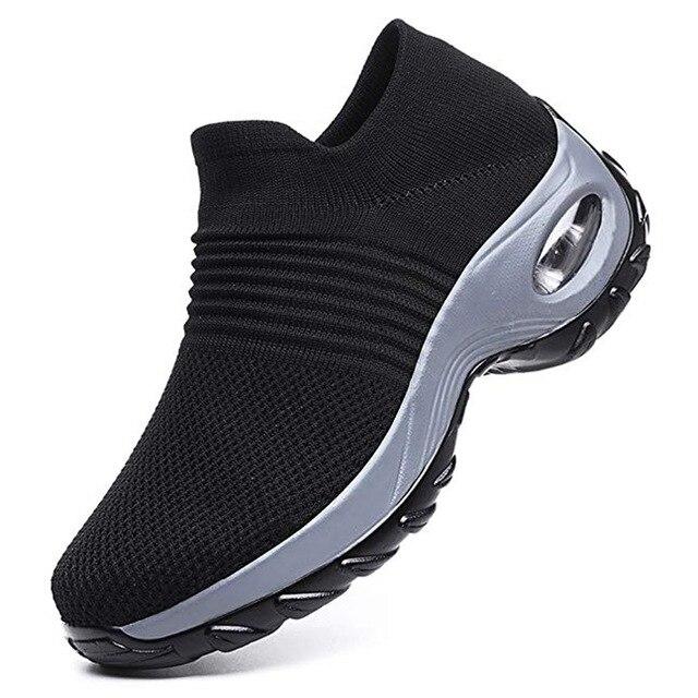 Mesh Women Outdoor Running Shoes. Breathable Soft Athletics Jogging Sneakers.