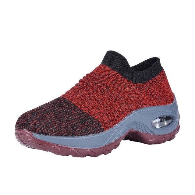 Mesh Women Outdoor Running Shoes. Breathable Soft Athletics Jogging Sneakers.