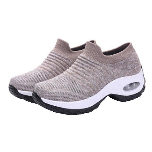 Mesh Women Outdoor Running Shoes. Breathable Soft Athletics Jogging Sneakers.