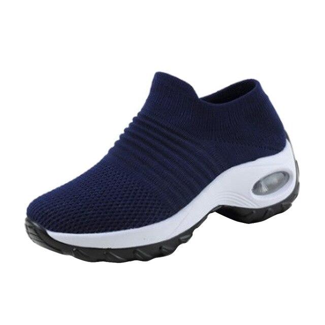 Mesh Women Outdoor Running Shoes. Breathable Soft Athletics Jogging Sneakers.