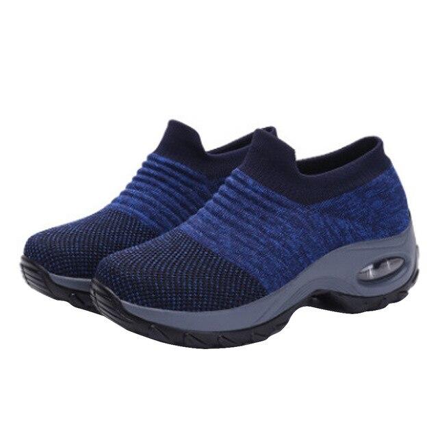 Mesh Women Outdoor Running Shoes. Breathable Soft Athletics Jogging Sneakers.