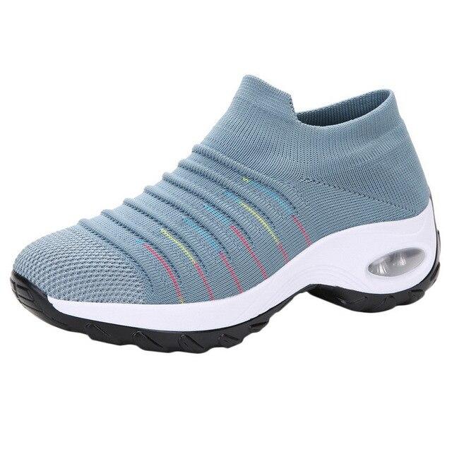 Mesh Women Outdoor Running Shoes. Breathable Soft Athletics Jogging Sneakers.
