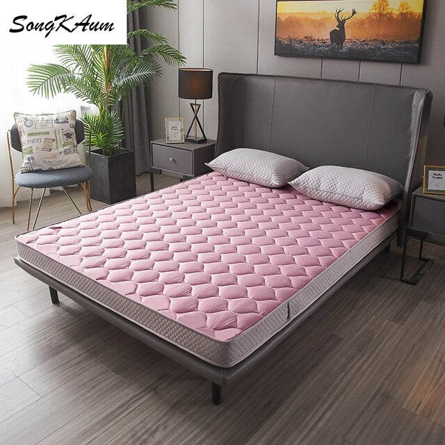 SongKAum high quality Natural latex Mattresses Thicken Keep warm Tatami Foldable Single doublestudent dormitory Mattress