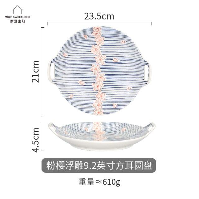 Pottery Porcelain Three-Dimensional Tableware Set