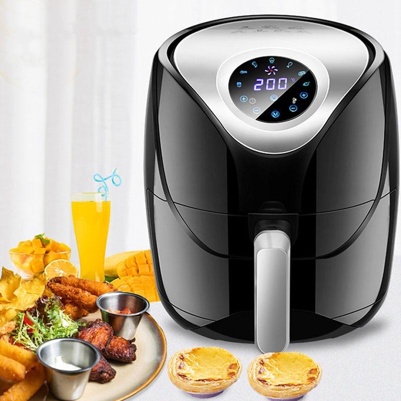 Air Fryer Cooker. Multifunction Smart Touch LCD Deep Airfryer for French fries Pizza.