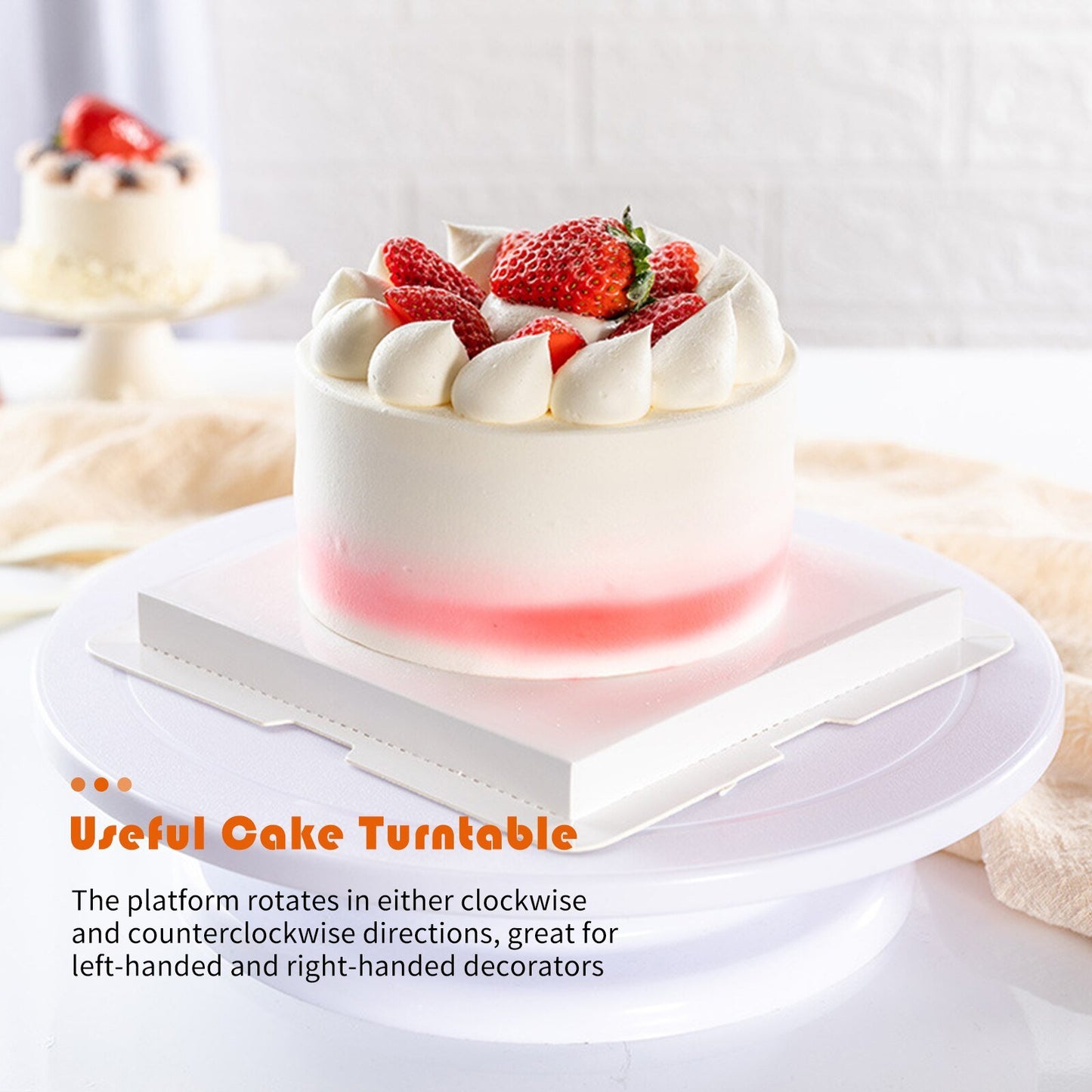 14 Pcs/set Pastry Bags Cake Turntable Cream Spatula Scraper Cake Piping Nozzles Tips Baking Tools Set.