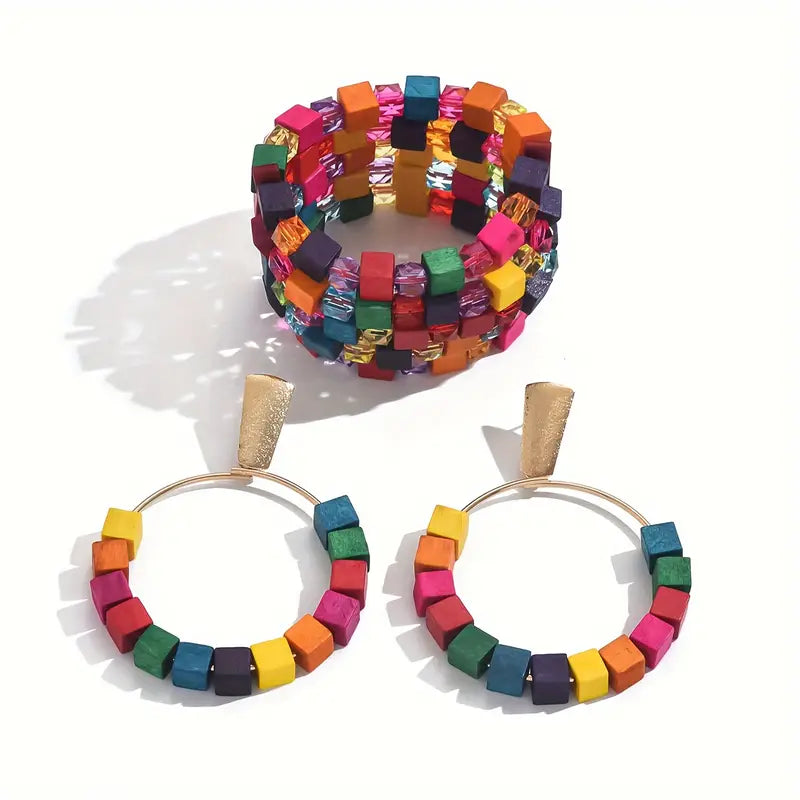 Colorful Wood Beads
