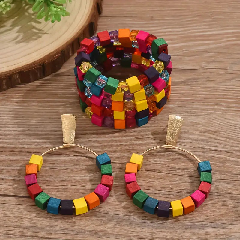 Colorful Wood Beads