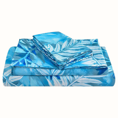 Multicolor Bedsheet, with Pillowcase 4pcs.Mattress Covers for King Queen and Full Size Bedding.