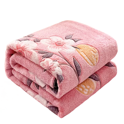 Soft Warm Coral Fleece Blanket .Soft Cozy Bedspread Microfiber Blankets..