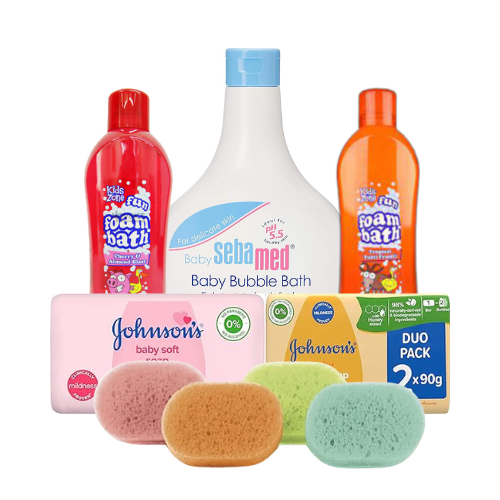 Soap,Bubble bath and Sponge
