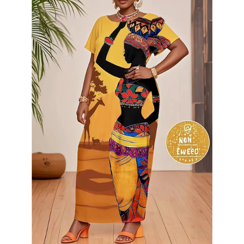 African Print Dress