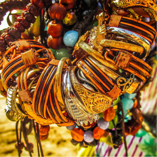 Beads,necklesses and hand bands