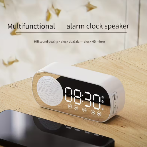 Portable Wireless  Alarm Clock speaker
