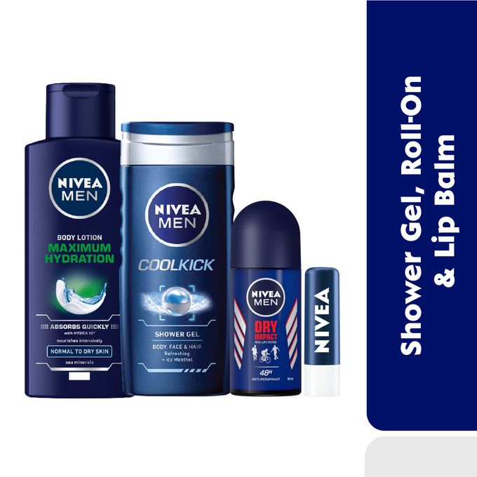 NIVEA Maximum Hydration 3in 1 Body Lotion For Men - 400ml (Pack Of 2)