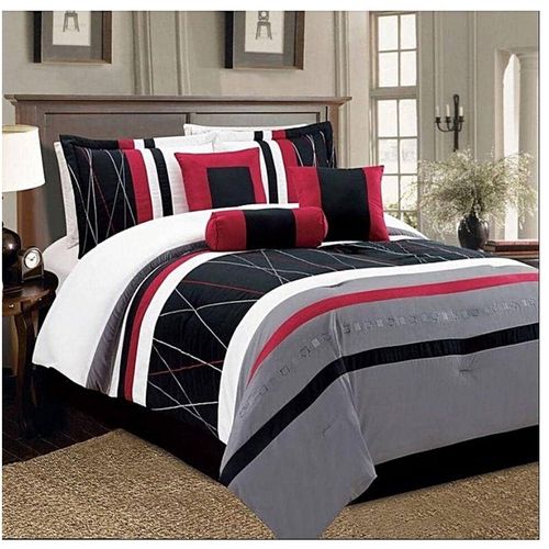 Multicolor Bedsheet, with Pillowcase 4pcs.Mattress Covers for King Queen and Full Size Bedding.