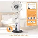 Scanfrost Mist Rechargeable Fan With Remote