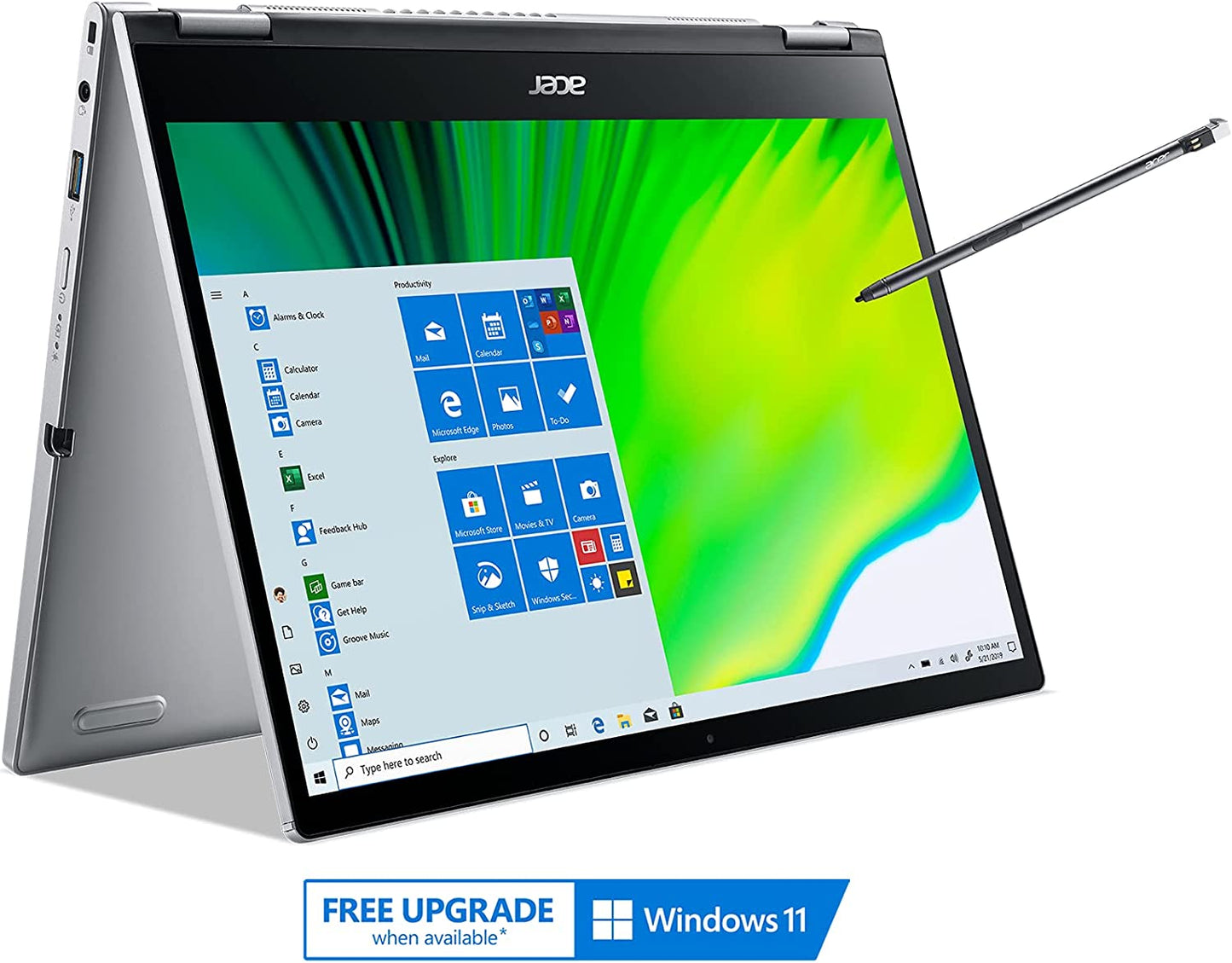 Acer Spin 3 Intel Evo Convertible Laptop - 13.3" 2560 x 1600 IPS Touch Display | Intel Core i5-1135G7 | Intel Iris Xe Graphics | 8GB LPDDR4X | 512GB NVMe SSD | Wi-Fi 6 | BL Keyboard | SP313-51N-50R3