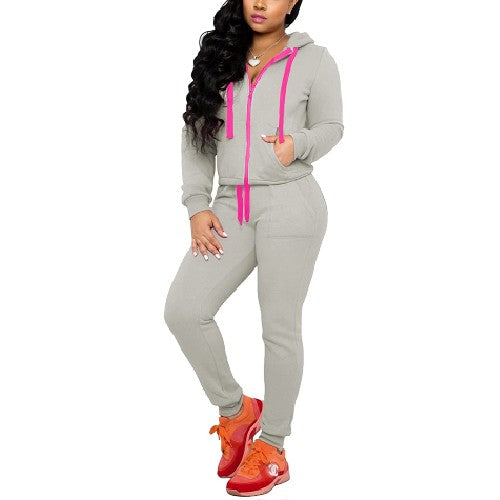 Women Sweatpants. Oversized Joggers and Casual Sweatsuits Pants Set.