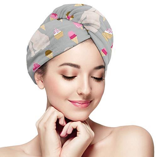 Women Hair Microfiber Rapid drying Bathroom Bath Towels.