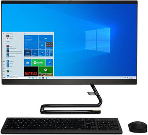 Lenovo IdeaCentre AIO 3i 24" All-in-One Computer, Intel Core i5-10400T, FHD Display, 16GB RAM, 1TB HDD, 256GB SSD, DVD RW Drive, Windows 10