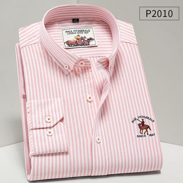 Men Shirt Oxford fit. 100% Cotton Shirt,Long Sleeve Shirts.