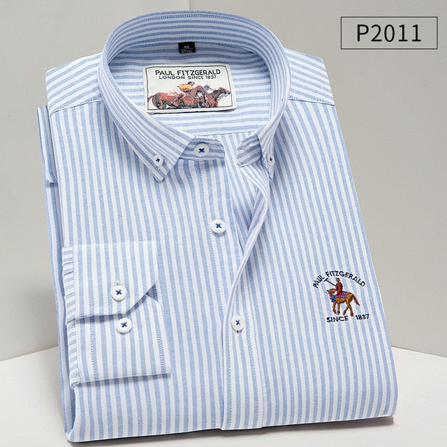 Men Shirt Oxford fit. 100% Cotton Shirt,Long Sleeve Shirts.