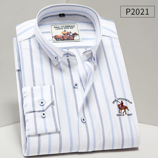 Men Shirt Oxford fit. 100% Cotton Shirt,Long Sleeve Shirts.