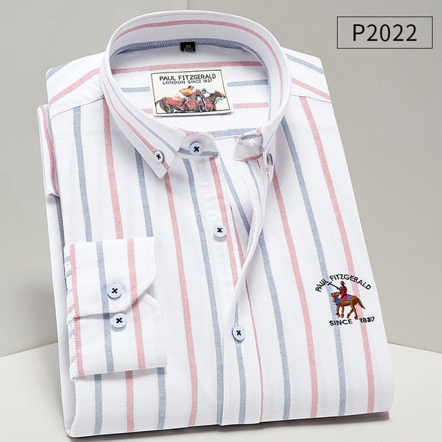 Men Shirt Oxford fit. 100% Cotton Shirt,Long Sleeve Shirts.