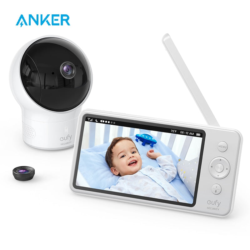 Video Baby Monitor, eufy Security Video Baby Monitor with Camera and Audio, 720p HD Resolution,110° Wide-Angle Lens Included