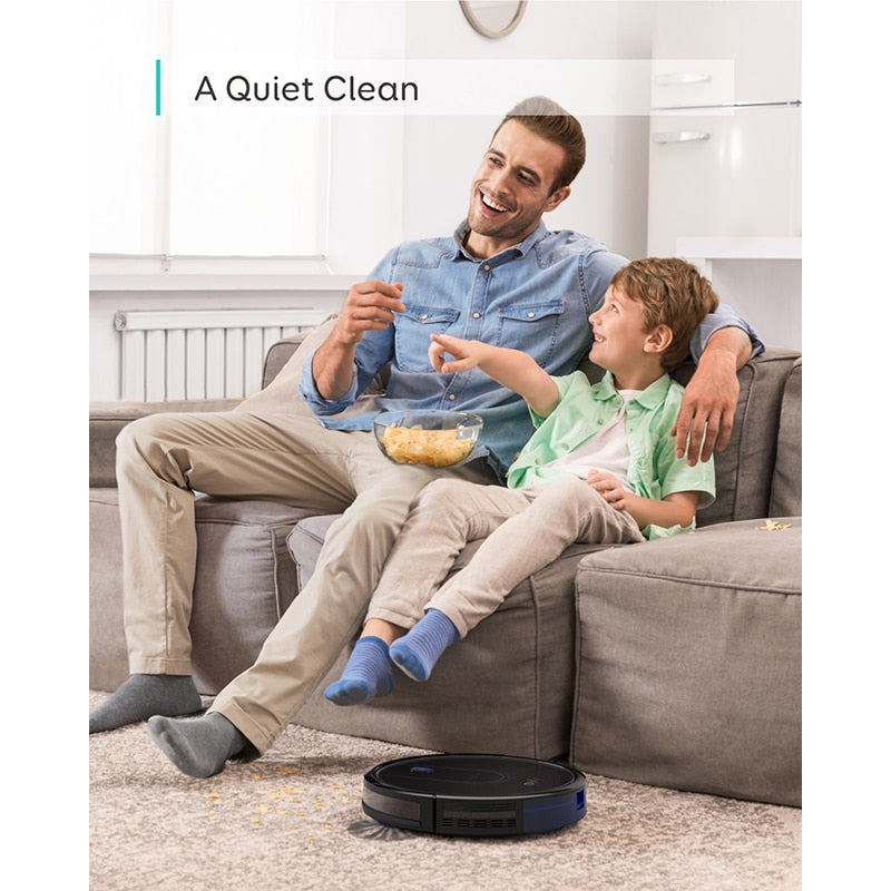 eufy [BoostIQ] RoboVac 12,Super-Thin,1500Pa,Quiet, Upgraded , Self-Charging Robotic Vacuum Cleaner.