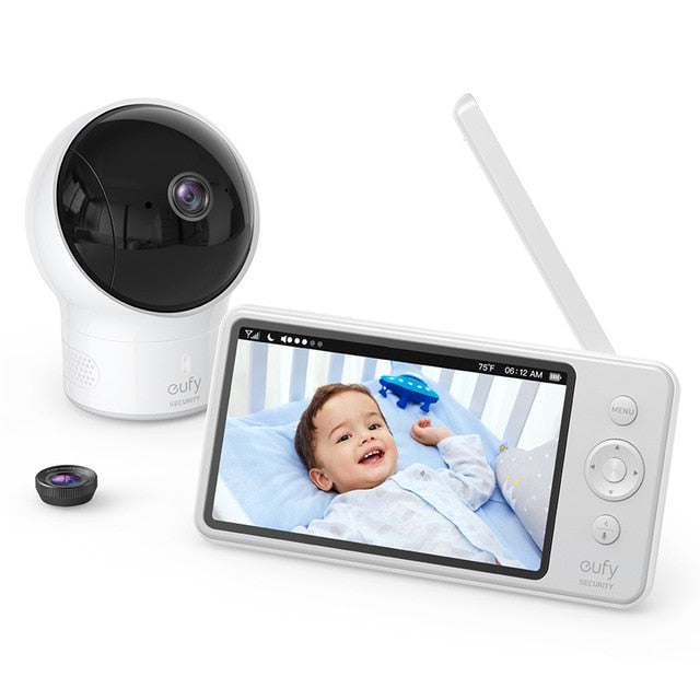 Video Baby Monitor, eufy Security Video Baby Monitor with Camera and Audio, 720p HD Resolution,110° Wide-Angle Lens Included