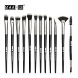 3/5/12 pcs/lot  Makeup Brushes Set, Eye Shadow Blending Eyeliner Eyelash Eyebrow Brushes.