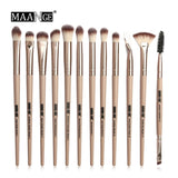 3/5/12 pcs/lot  Makeup Brushes Set, Eye Shadow Blending Eyeliner Eyelash Eyebrow Brushes.